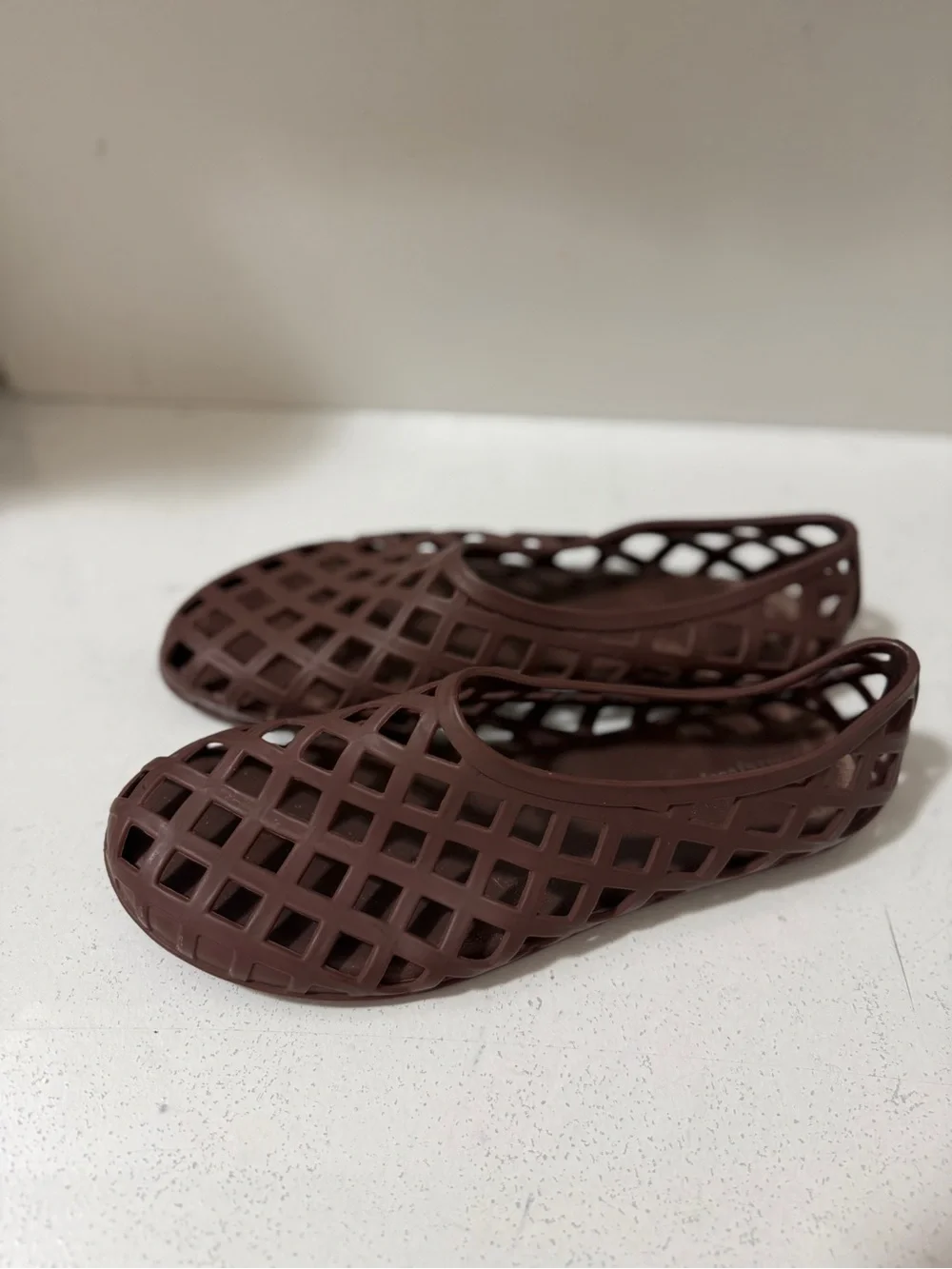 jeffreycampbell Women's Brown Lattice Slip-On Flats_6
